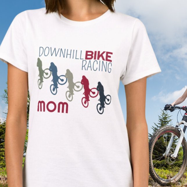 Camiseta Descida Bike Racing Mãe (Criador carregado)
