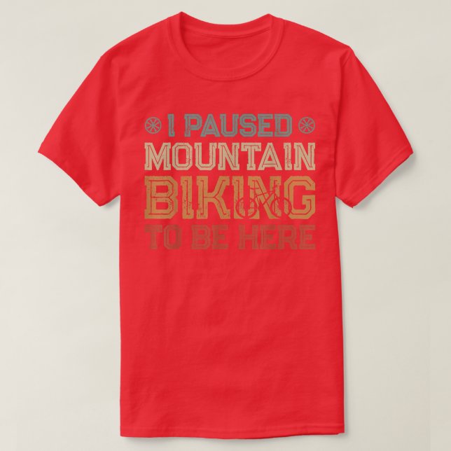 Camiseta Descida de Anel de Montanha do Enduro MTB R (Frente do Design)