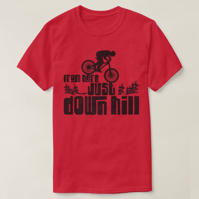 Camiseta Descida de Anel Montada MTB Enduro F (Frente do Design)