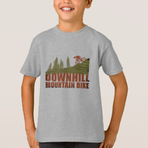 Camiseta Descida de bicicleta de montanha