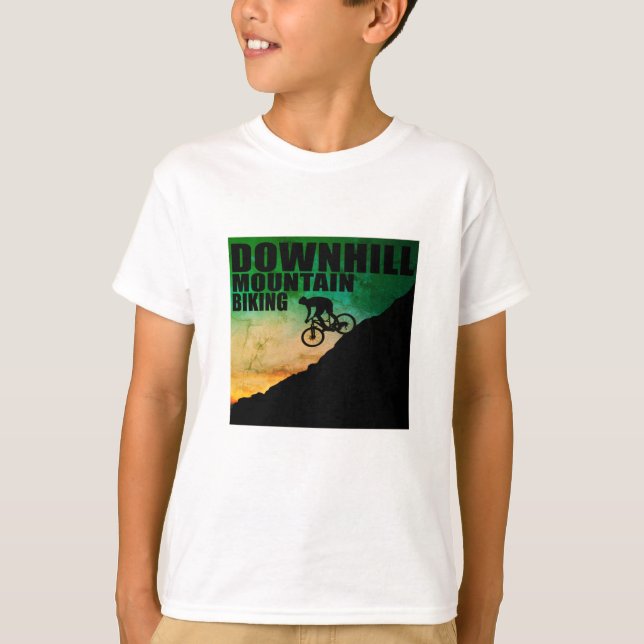 Camiseta Descida de bicicleta de montanha (Frente)