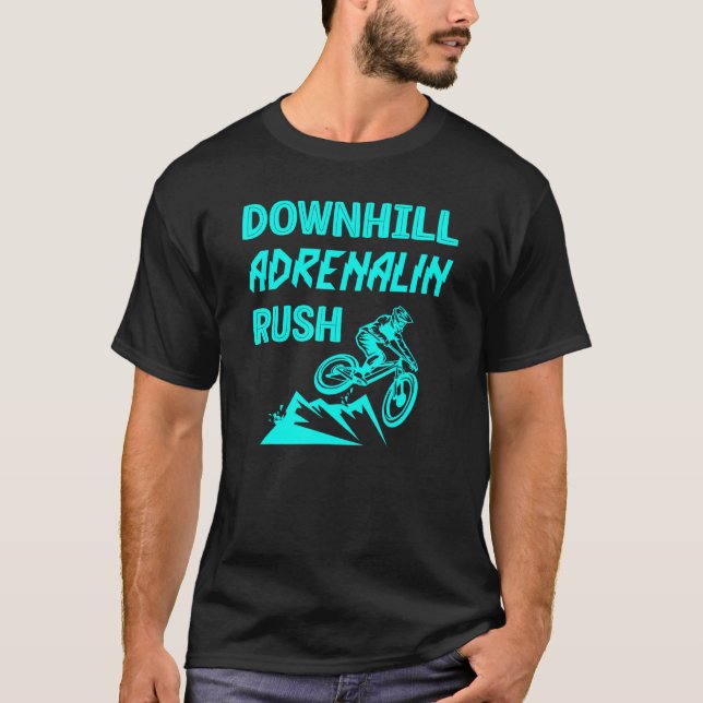 Camiseta Descida De Bike Montanha Adrenalin Rush Mtb Workou (Frente)