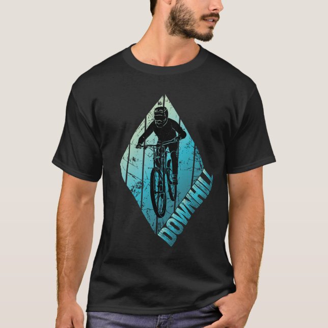 Camiseta Descida de Trilho Montanha Biker (Frente)