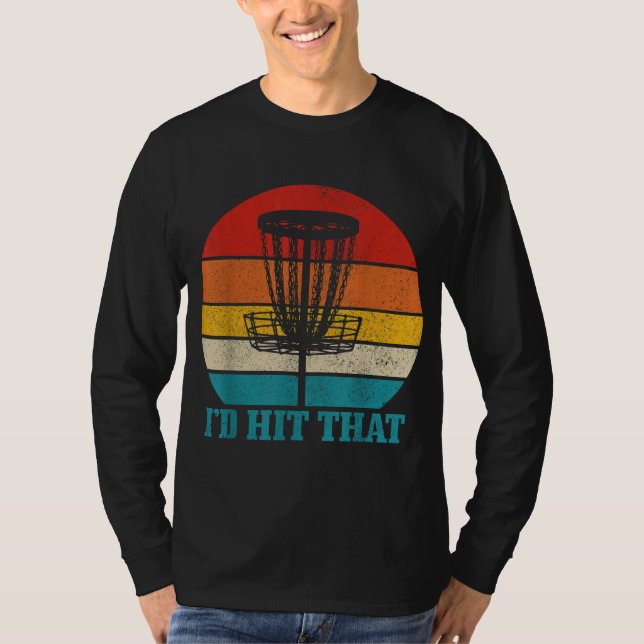 Camiseta Desco Golf Eu Acertava O Engraçado Golfe De Disco  (Frente)