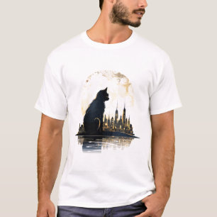 Camiseta Descoberta da Cidade da Bela Animal de Cat