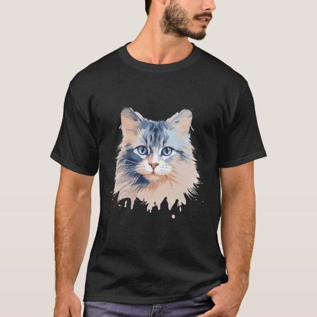 Camiseta Descoberta da Cidade da Bela Animal de Cat (Frente)