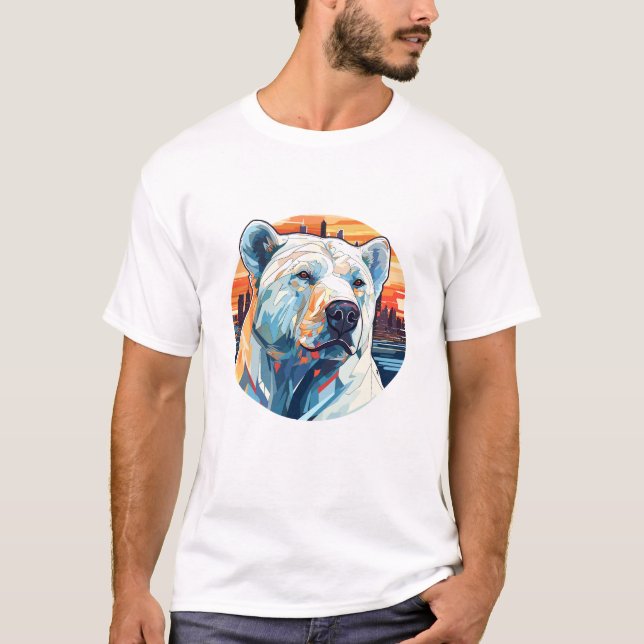 Camiseta Descoberta de Beleza da Vida Selvagem de Animais P (Frente)