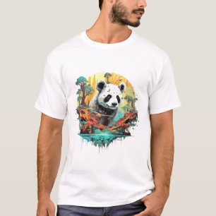 Camiseta Descoberta de Beleza da Vida Selvagem do Mundo Ani