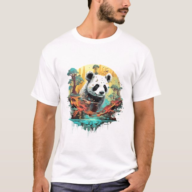 Camiseta Descoberta de Beleza da Vida Selvagem do Mundo Ani (Frente)