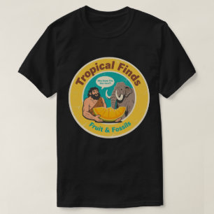 Camiseta Descoberta de Frutas Antigas Retrô Caveman & Mamut