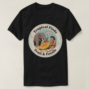 Camiseta Descoberta de Manga Mamute Cavernícola