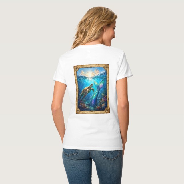 Camiseta Descoberta do Marinheiro Antigo (Parte Traseira Completa)
