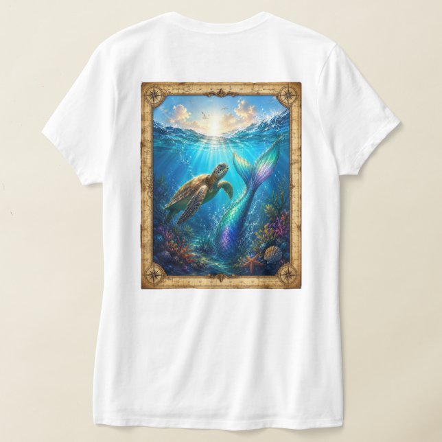 Camiseta Descoberta do Marinheiro Antigo (Postura das costas)