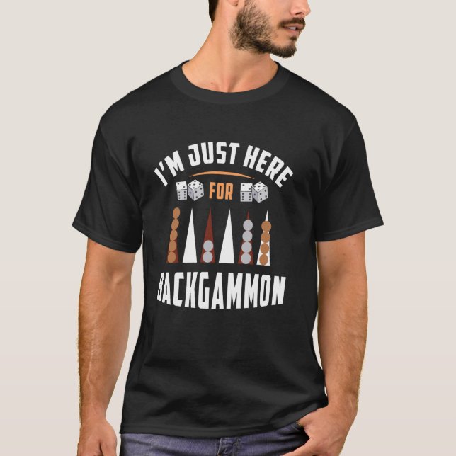Camiseta Descobertas do jogador do Backgammon e do Backgamm (Frente)