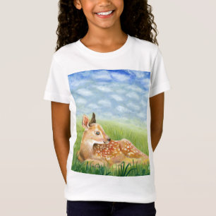 Camiseta Descoberto na ilustração da grama T-Shirt