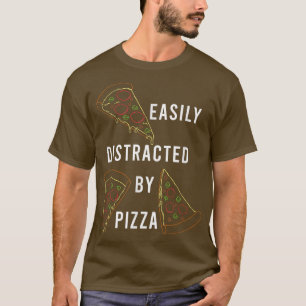 Camiseta Descoberto por Pizza Funny Dizendo Comida italiana