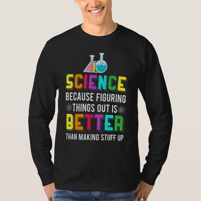 Camiseta Descobrir É Melhor Química Científica (Frente)