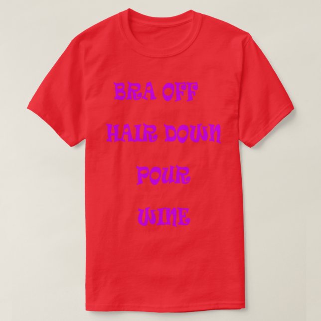 Camiseta Descolar Cabelo Abaixar Vinho 2 (Frente do Design)