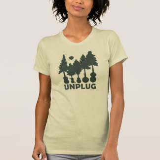 Camiseta Desconecte - o t-shirt da mulher da floresta do
