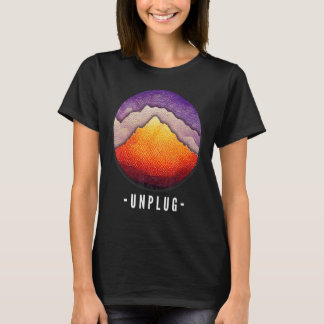 Camiseta Desconecte-se do mundo do Hiker, Roupa de caminhad