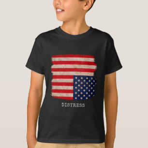 Camiseta Desconforto ao contrário Patriótico Americano 4 de