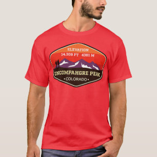 Camiseta Desconforto Pico do Colorado 14ers Subindo Montanh