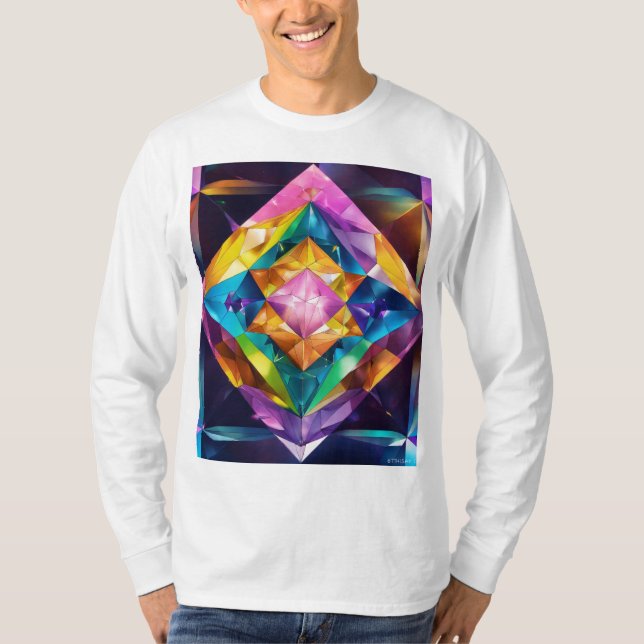 Camiseta Descrição da Camisa-T feminina (Frente)