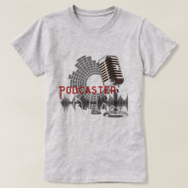 Camiseta Descrição do trabalho do Podcaster