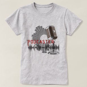 Camiseta Descrição do trabalho do Podcaster