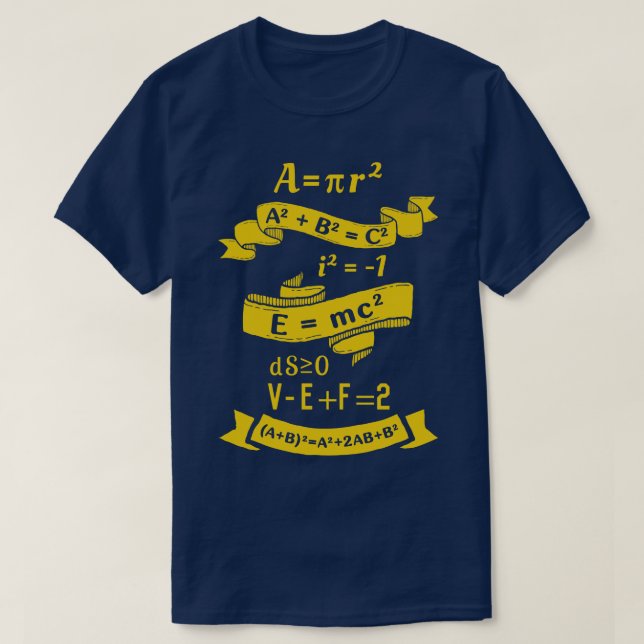 Camiseta Descrição matemática (Frente do Design)
