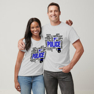 Camiseta Descritiva da Polícia