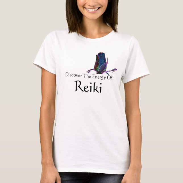 Camiseta Descubra A Energia De Reiki (Frente)