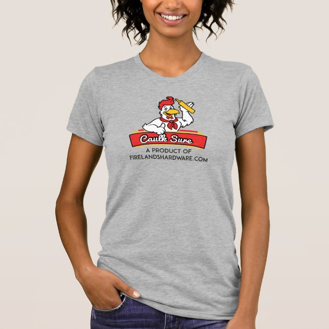 Camiseta Descubra a linha certa da Firelands Hardware, Inc. (Frente)