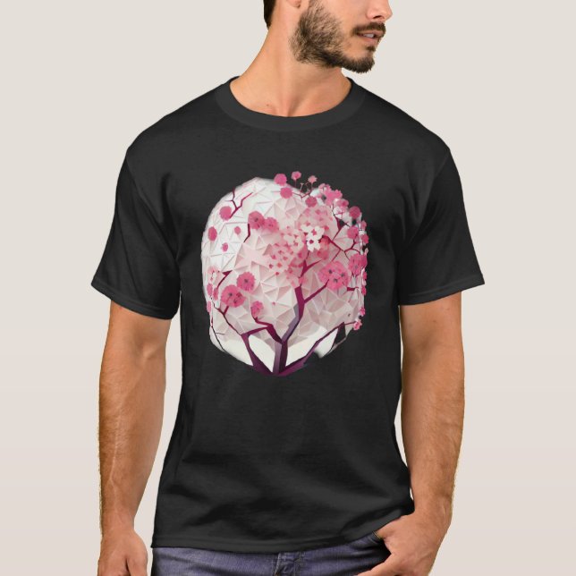 Camiseta Descubra a serenidade do Primavera com um Cherry B (Frente)