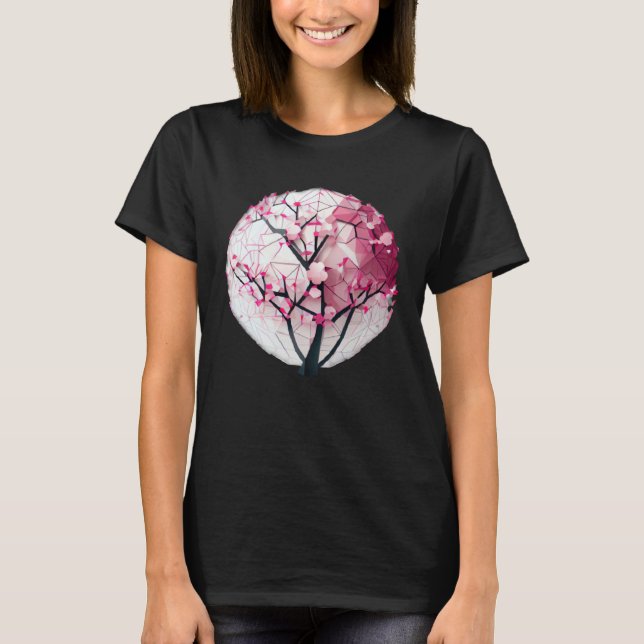Camiseta Descubra a serenidade do Primavera com um Cherry B (Frente)
