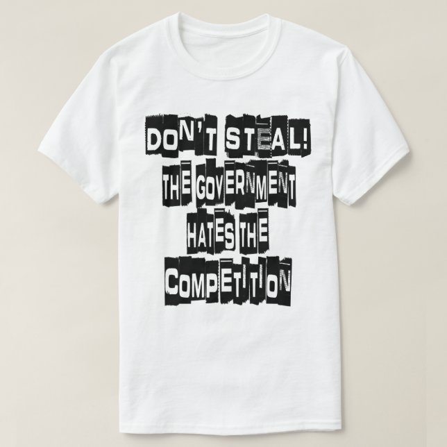 Camiseta Descubra A Verdade Sobre A Li Animal Anti-Governo (Frente do Design)