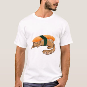 Camiseta Descubra Gatos Whimsical Sushi: Abrace Divertiment