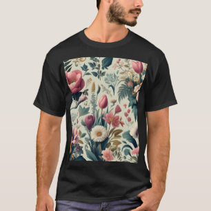 Camiseta Descubra o Incrível Padrão Botânico Floral de Prim
