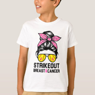 Camiseta Descubra o Softball de Consciência do Cancer da Ma