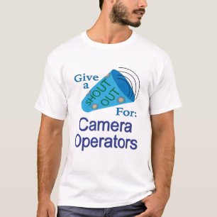 Camiseta Descubra os operadores de câmera