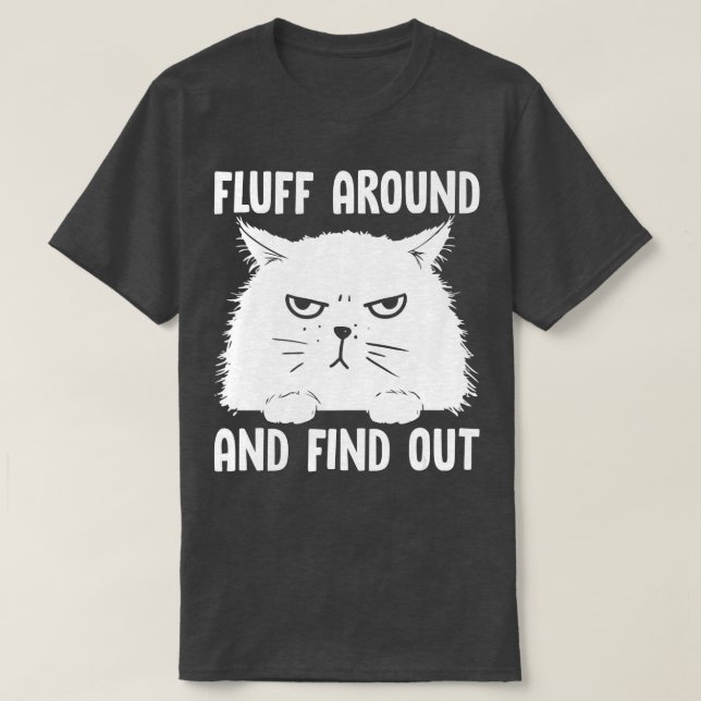 Camiseta Descubra Pais Engraçados De Gato E Gato (Frente do Design)