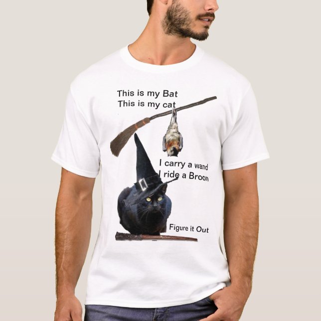 Camiseta Descubra que sou uma Bruxa (Frente)
