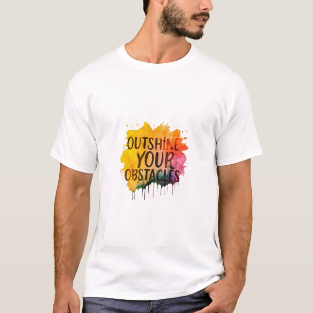 CAMISETA DESCUBRA SEUS OBSTÁCULOS. (Frente)
