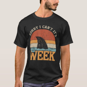 Camiseta Desculpa, não posso ser um presente de tubarão e