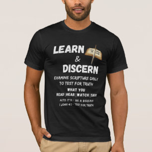 Camiseta Desculpas Berean Aprenda e Discerne Escritura da V