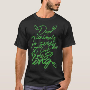 Camiseta Desculpas do Amante de os animais de Suporte de Cu