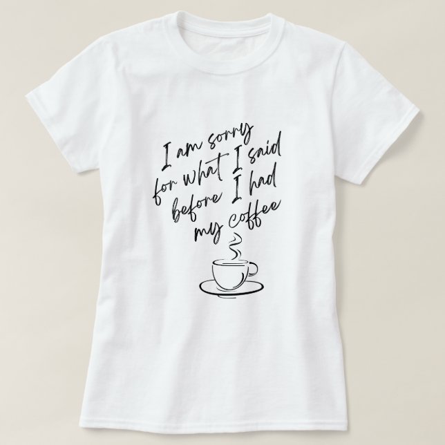 Camiseta Desculpe (Frente do Design)