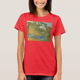 Camiseta Desculpe, canadense, T-shirt vermelha