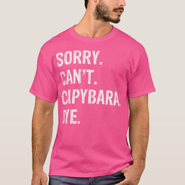 Camiseta Desculpe, Capybara Tchau (Frente)