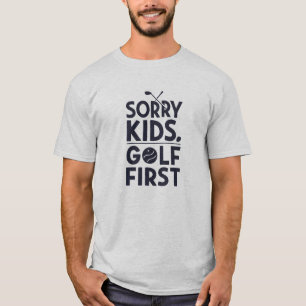 Camiseta Desculpe Crianças Golfe Primeiro Humor de Golfe Ar